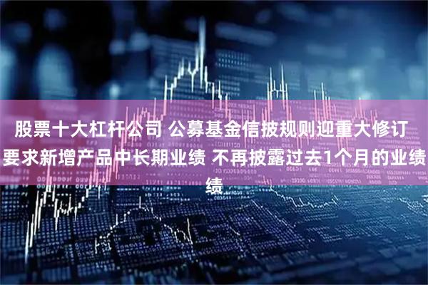 股票十大杠杆公司 公募基金信披规则迎重大修订 要求新增产品中长期业绩 不再披露过去1个月的业绩